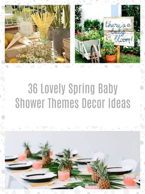 36 Lovely Spring Baby Shower Themes Decor Ideas Magzhouse