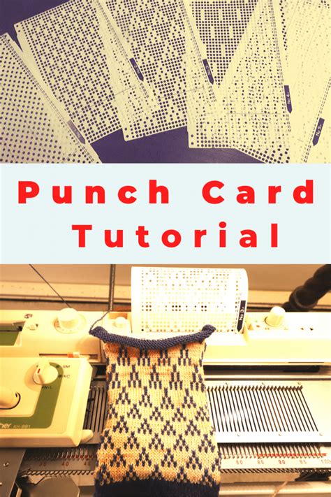 machine knitting with punch card tuck and fair isle stitch pattern