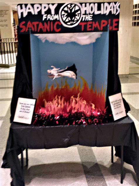 Satanic Temples Holiday Display Vandalized In Florida Capitol The