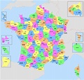 Cartes des agglomérations françaises et Quiz - Cartes de France