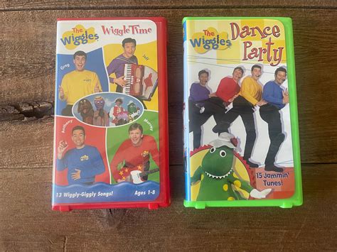 The Wiggles Vhs Movies You Choose Dance Party Or Wiggle Etsy