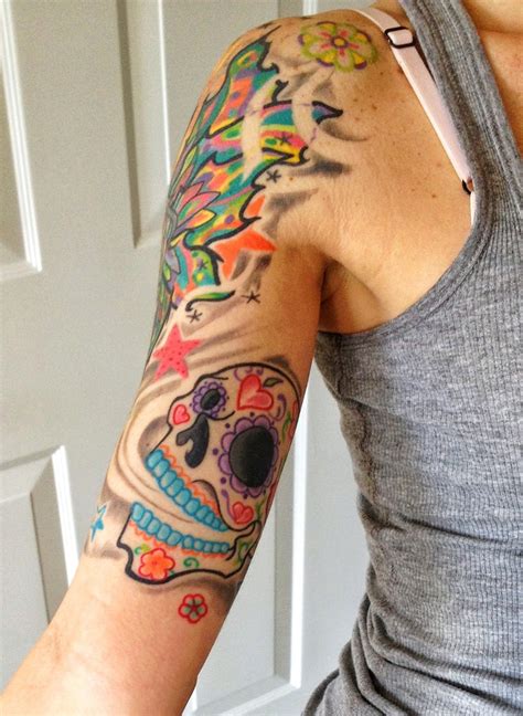 Top Girly Half Sleeve Images For Pinterest Tattoos