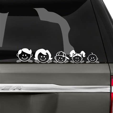 Arriba Foto Stickers De Familia Para Autos Pareja Mirada Tensa