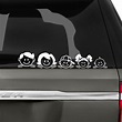 Peeping Family Car Decal | Family car stickers, Family car decals ...