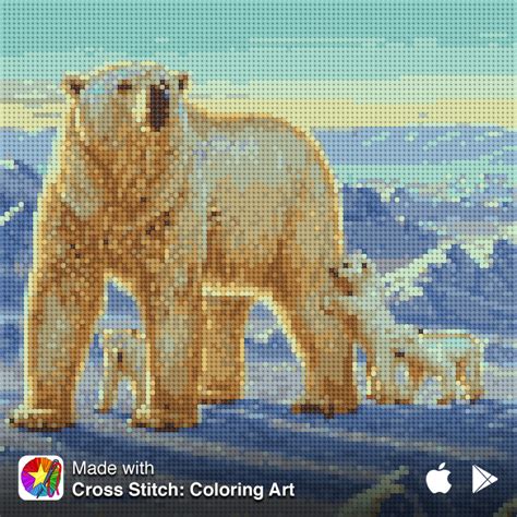 #you will need to have adobe reader installed. Pin by Sherry Finley on Crossstitch pics | Polar bear ...