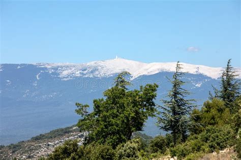 View Of Mont Ventoux In Provence Stock Photo Image Of Landscape