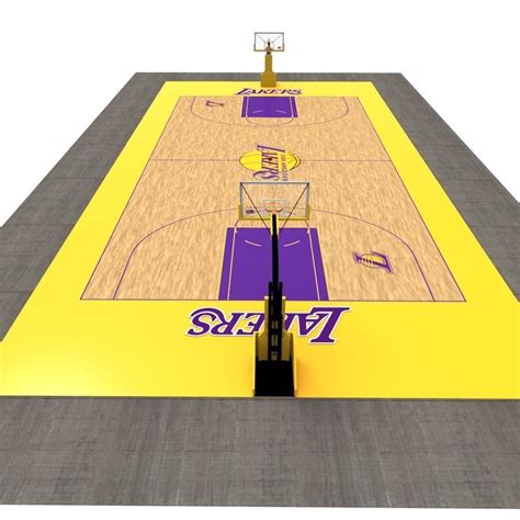 Basketball Court 3d Model Game Ready Fbx