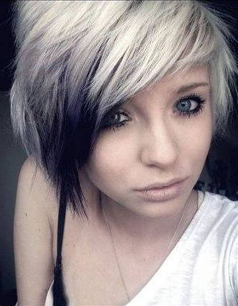 Emo Hairstyles For Short Hair Hairstyles Short Hair Styles White Hair Color
