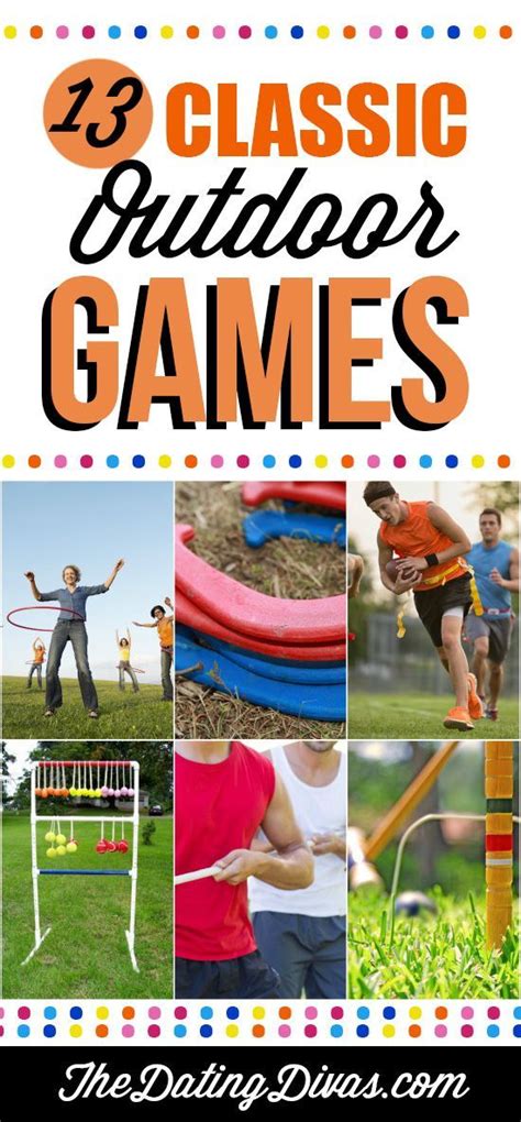 Juegos de exterior (para jugar al aire libre; My go to list for outdoor games! NICE! www.TheDatingDivas.com #outdoorparty | Juegos de verano ...