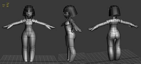 Lowpoly Stylized Girl With Sdk D Character Low Poly Character