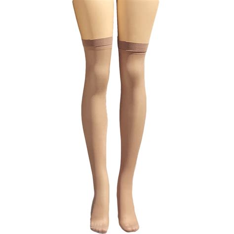 vivien women s smooth and comfortable high support reinforced toe thigh high sheer hosiery