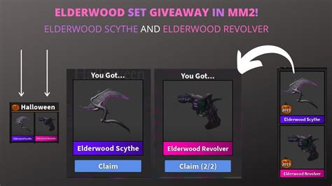 Also you can find here all the valid murder mystery 2 (roblox game by nikilis) codes in one updated list. ELDERWOOD REVOLVER AND ELDERWOOD SCYTHE GIVEAWAY IN ROBLOX ...