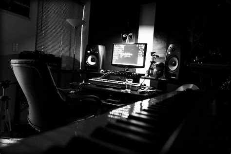 Black And White Home Studio Infamous Musician