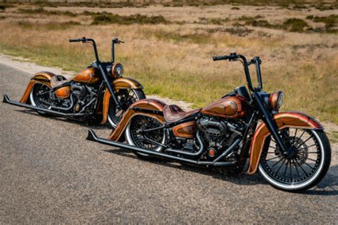 Customized Harley Davidson Softail Motorcycles By Thunderbike