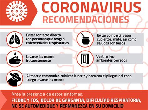 Medidas de prevención y acciones ante posibles casos de Coronavirus Municipalidad de Berisso