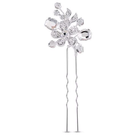 Swarovski Crystal Daisy Hair Pin Set Of 3