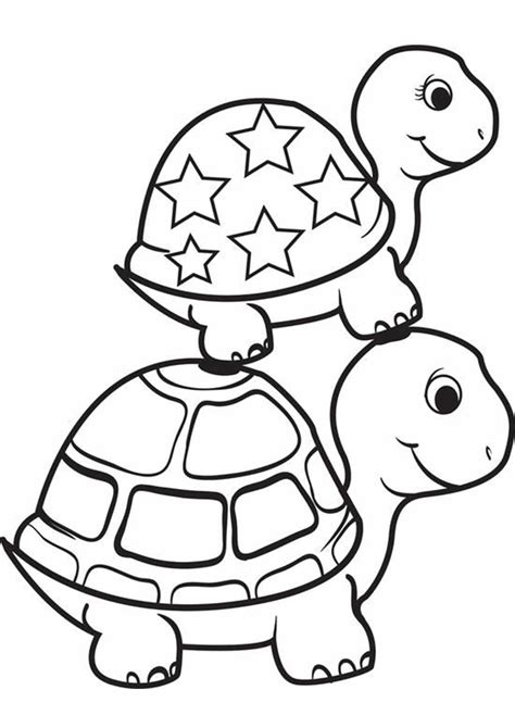 Cute Little Turtle Coloring Pages Coloring Pages