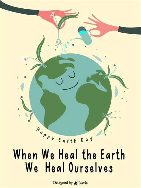 Heal The World Earth Day Cards Birthday And Greeting Cards By Davia