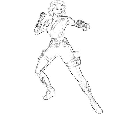 Black widow coloring pages2 captain america: X-Men Black Widow Character | Yumiko Fujiwara