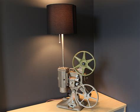 Home Theater Decor Movie Projector Table Lamp Etsy