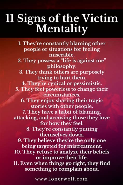 23 Signs Youre Suffering From A Victim Mentality ⋆ Lonerwolf