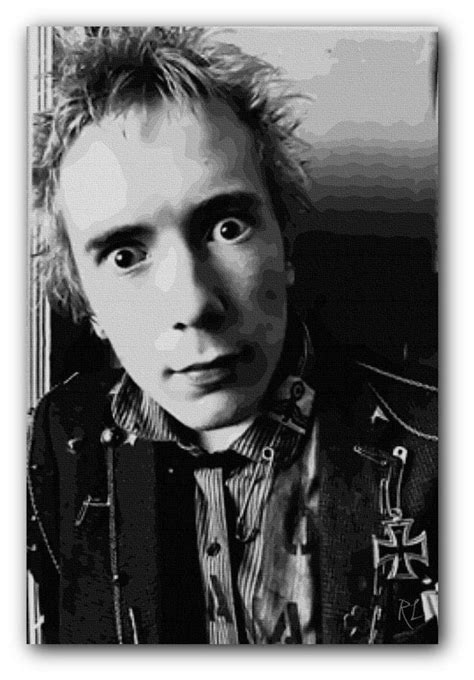 Johnny Rotten Sex Pistols Art Print On Box By Reverielaneprints