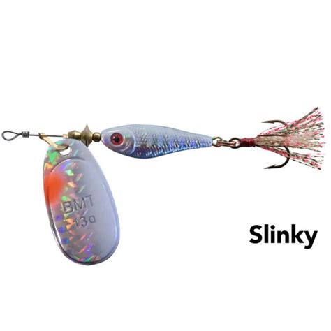 Black Magic Spinmax Slinky Lure 13g Silverred