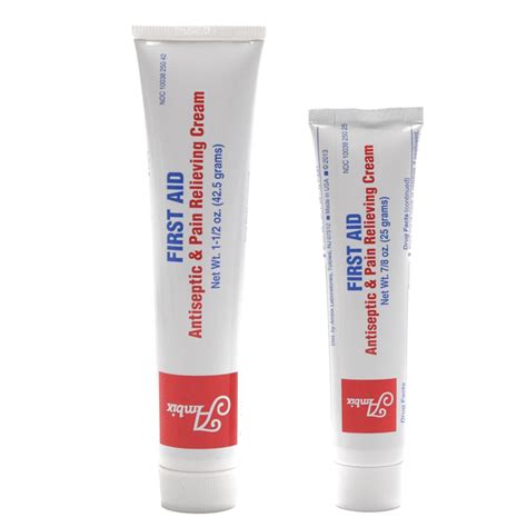 Also for minor cuts, wounds, insect bites, sores, rashes and abrasions. Antiseptic First Aid Cream Tube | MFASCO Health & Safety