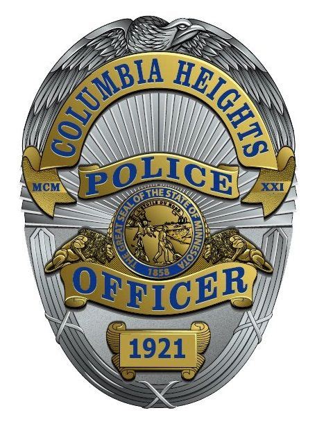 Columbia Heights Pd Mn Police Badge Fire Badge Police