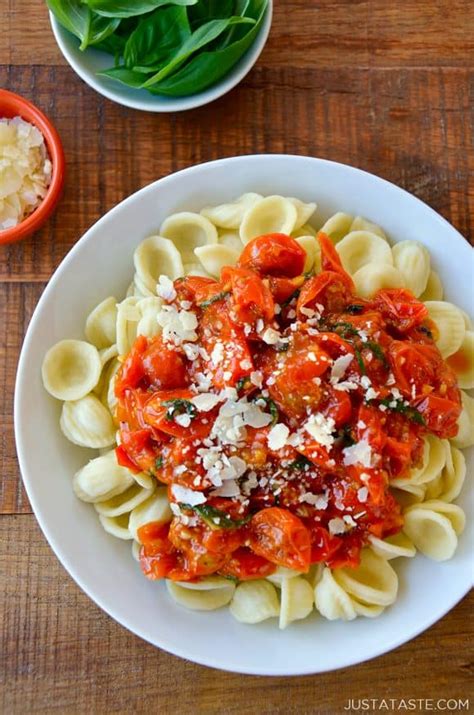 Quick Cherry Tomato Pasta Sauce Just A Taste