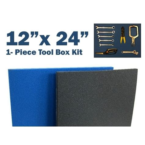 Tool Box Foam 12x 24 12 Thick 1 Piece Blue