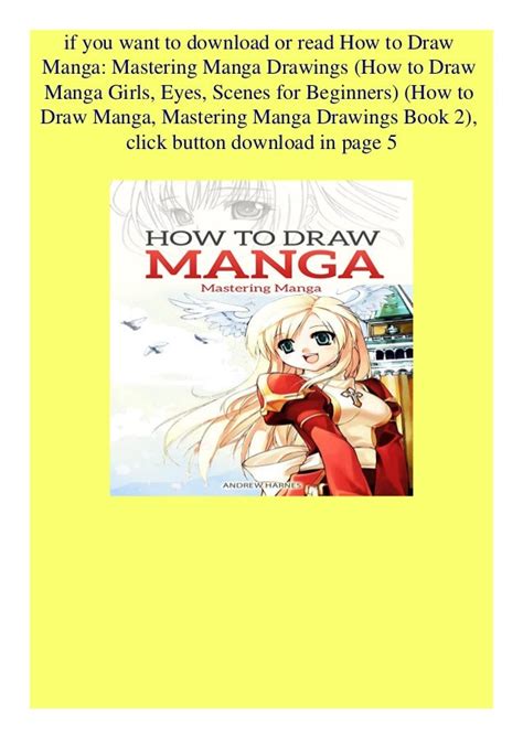 Pdf How To Draw Manga Mastering Manga Drawings How To Draw Manga Girls