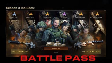 Modern Warfare Season 3 All Battlepass Itemsskinsblueprints And More
