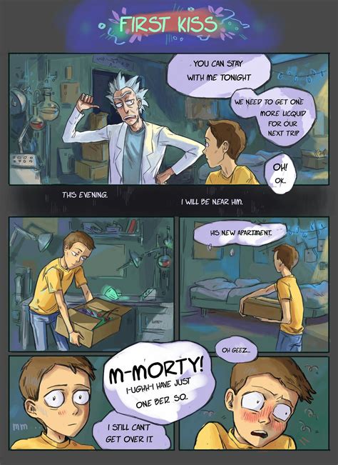 Rick And Morty Season Kiss Cartoon