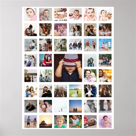 45 Photo Collage Personalized Poster Zazzle
