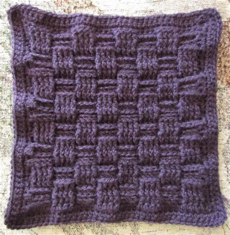 Basketweave Afghan Square Crochet Pattern Ambassador Crochet
