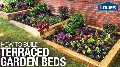 How To Build A Terraced Garden Bed On A Slope Youtube