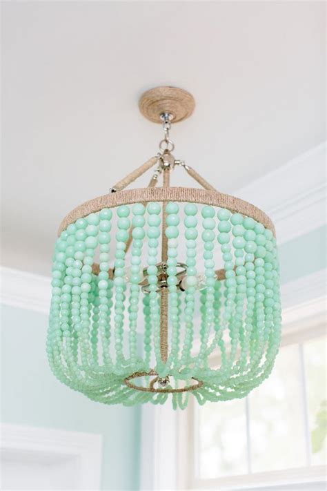 Seafoam Green Beaded Chandelier In 2020 House Of Turquoise Beaded