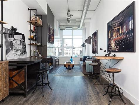 27 Ingenious Industrial Home Offices With Modern Flair Industrial