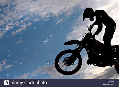 Motocross Silhouette Hi Res Stock Photography And Images Alamy