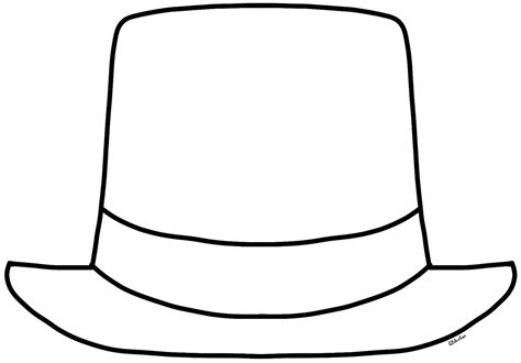 Best Top Hat Outline 14137