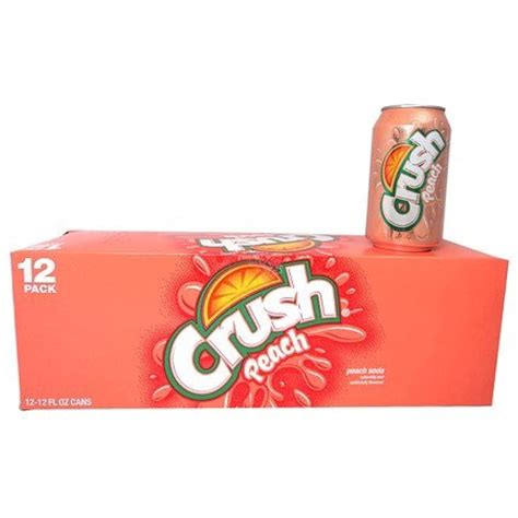 Crush Peach Soda 12oz Cans Pack Of 12