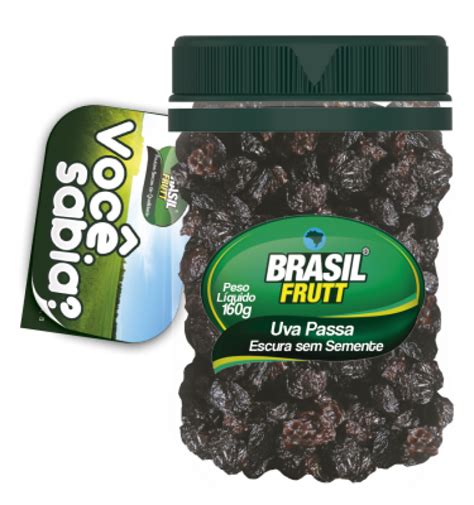 Uva Passa Escura Sem Semente 160g Brasil Frutt