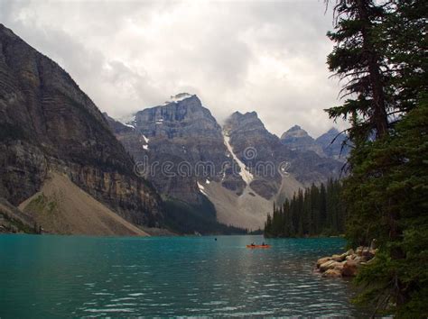 Moraine Lake In Banff National Park Alberta Canada Stock Image Image
