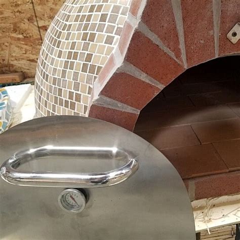 Buy Pizza Oven Outdoor Blue Mosaic Tile Brick Wood Coal Fired Bbq