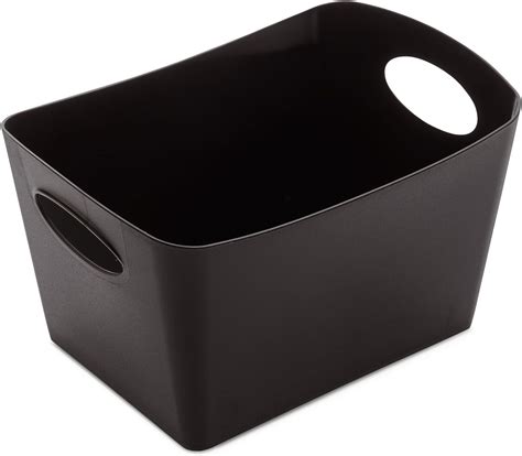 Koziol Boxxx Storage Box Solid Black 1 Litre Uk Home And Kitchen