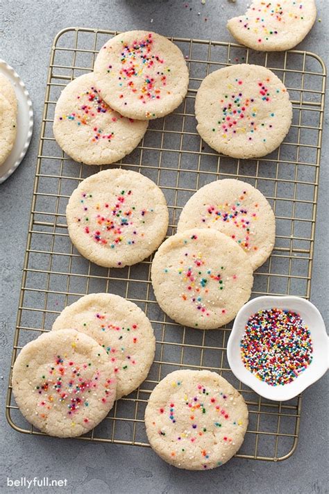 Easy Sugar Cookie Recipe Only 3 Ingredients Belly Full