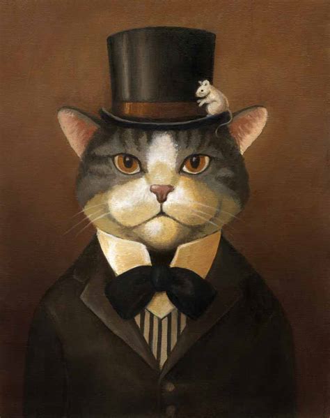 Vintage Themed Wedding Features My Victorian Cat Portraits — Lisa Zador