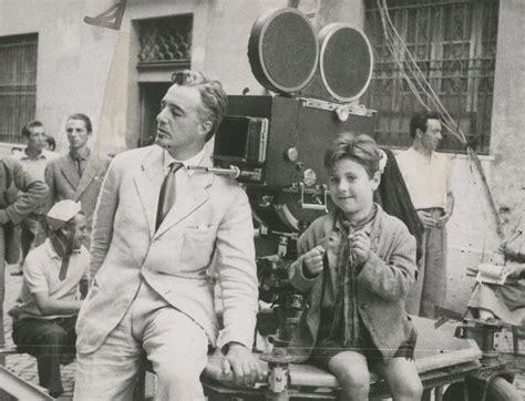 Vittorio De Sica And Enzo Staiola Behind The Scenes Of Bicycle Thieves