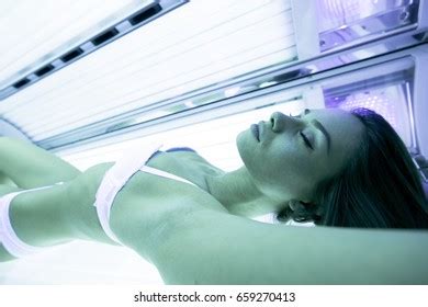 Beautiful Sexy Woman Tanning Solarium Stock Photo Shutterstock